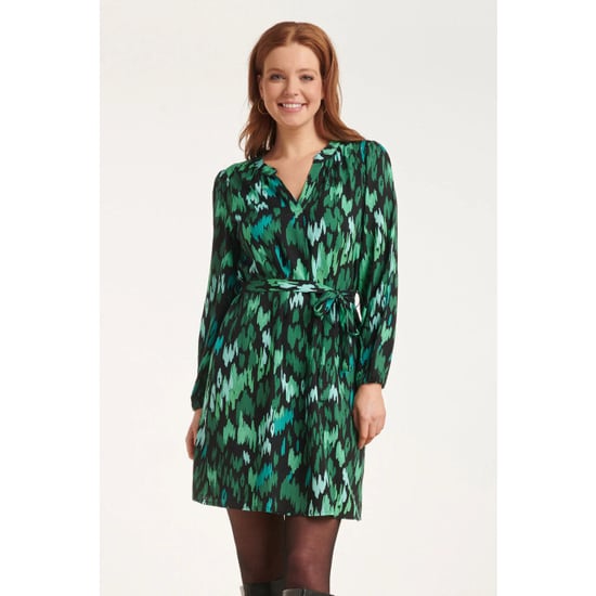 Smashed Lemon 24657 teal dierprint jurk | - Image 1