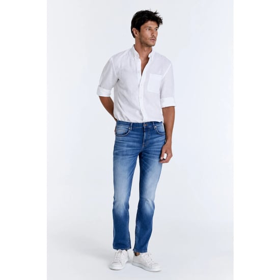 Cup of Joe Lance heren straight-fit jeans medium blue - Image 5