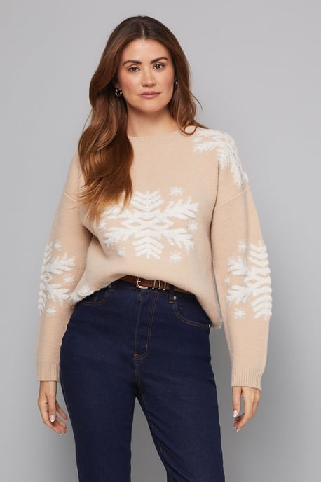 Christmas Snowflake Knitted Jumper - Image 4