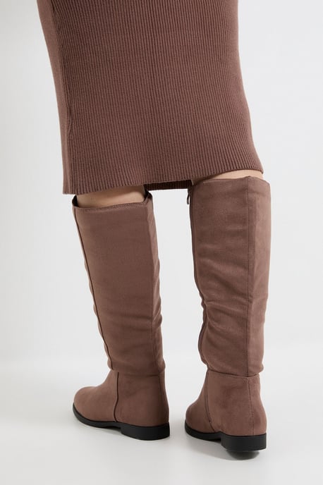 Karla Knee High Flat Boots - Image 3