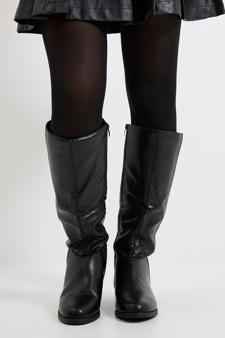 Karla Knee High Flat Boots - Image 2
