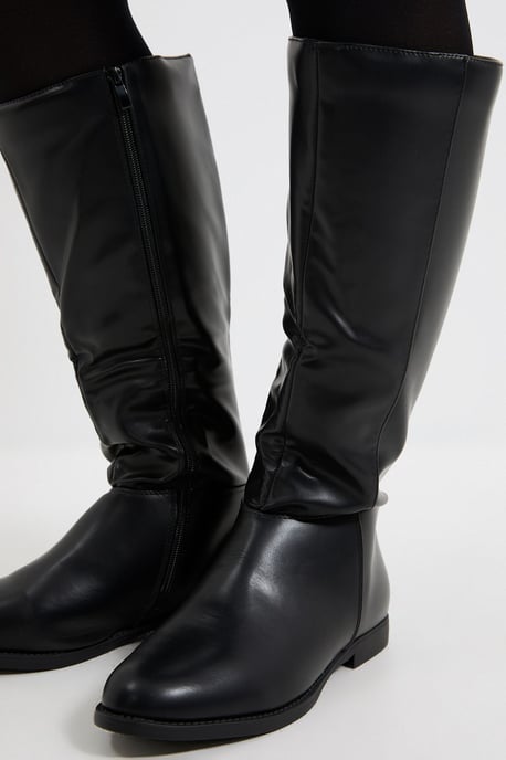 Karla Knee High Flat Boots - Image 4