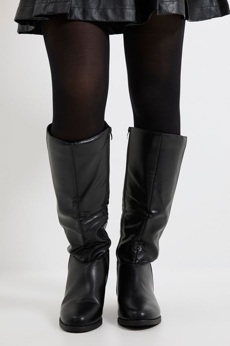 Wide Fit Karla Knee High Flat Boots - Image 2