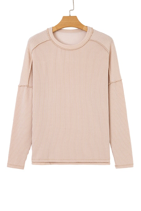 Textured Knit Long Sleeve Top - Image 4