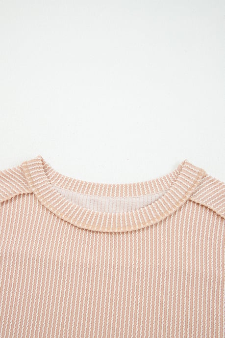 Textured Knit Long Sleeve Top - Image 5