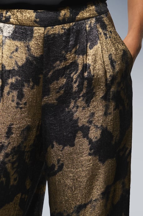 METALLIC FOIL WIDE LEG TROUSER - Image 4