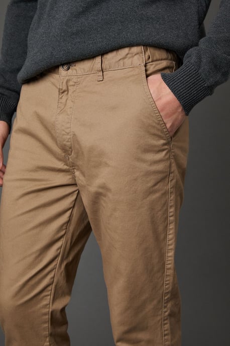 Stone Premium Slim Fit Chino Trouser - Image 3