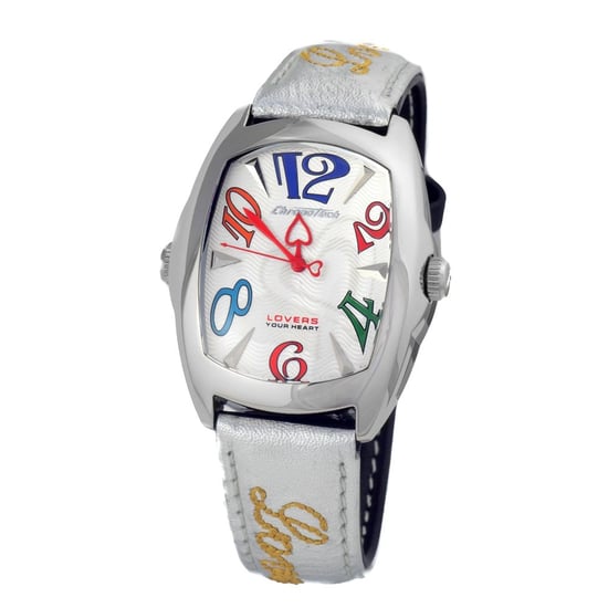 Chronotech Zwarte Leren Horloge - Image 1