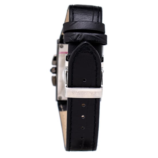 Chronotech Black Leather Watch - Image 2