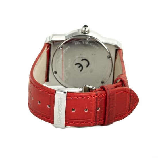 Chronotech Rode Leren Horloge - Image 2