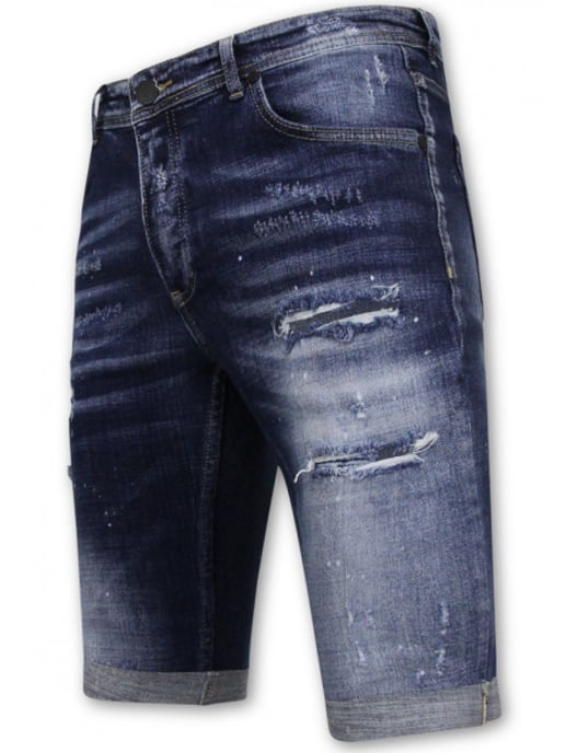 Local Fanatic Stretch short h paint splash slim fit - Image 2