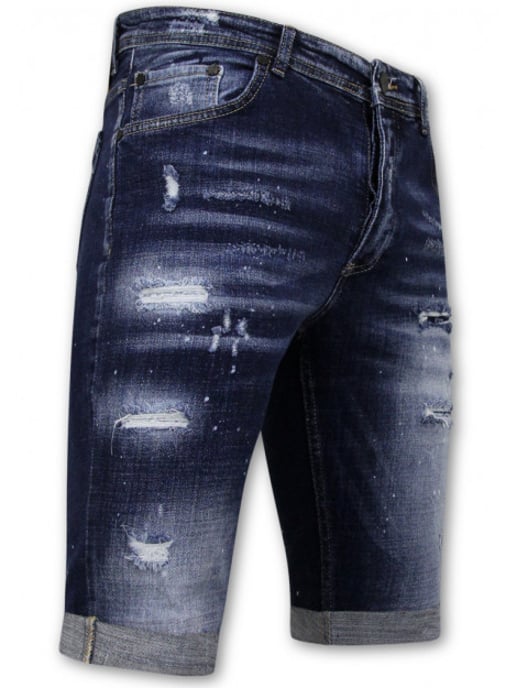 Local Fanatic Stretch short h paint splash slim fit - Image 3