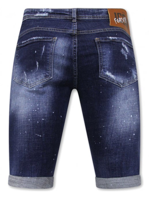Local Fanatic Stretch short h paint splash slim fit - Image 5