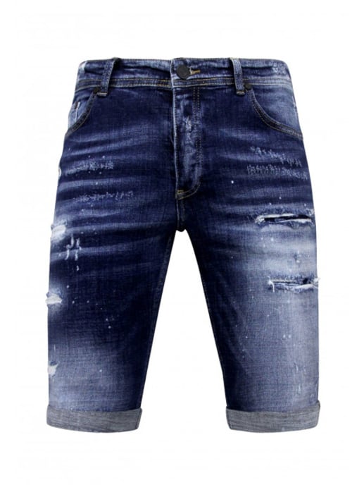 Local Fanatic Stretch short h paint splash slim fit - Image 6