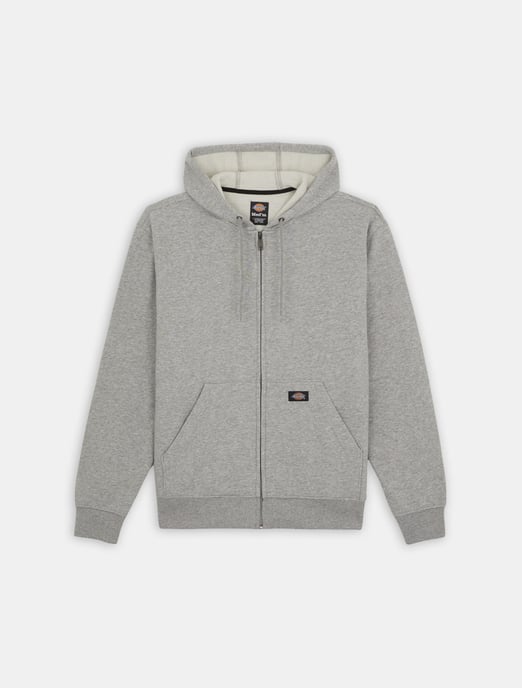 Dickies Sweatshirt MWG FUL ZIP FLC HOD REG GREY - Image 3