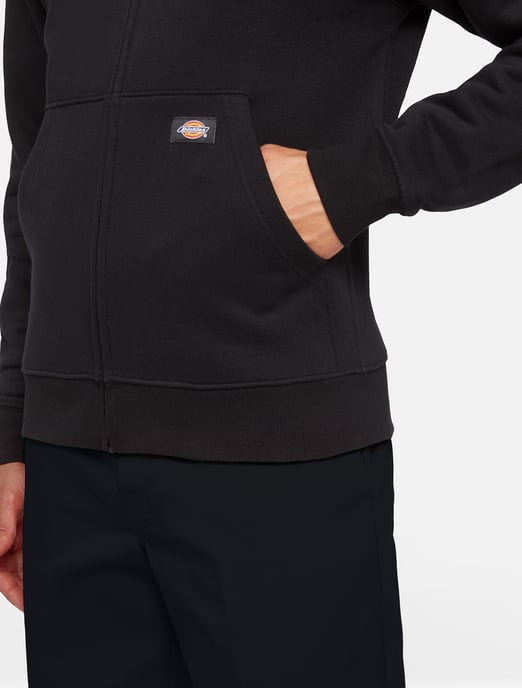 Dickies Sweatshirt MWG FUL ZIP FLC HOD REG BLACK - Image 4