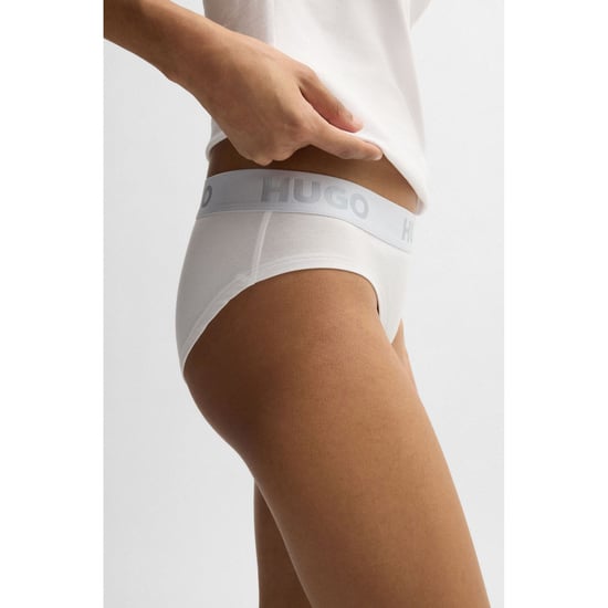 Damesslip Hugo Sporty Logo in Wit - Image 3