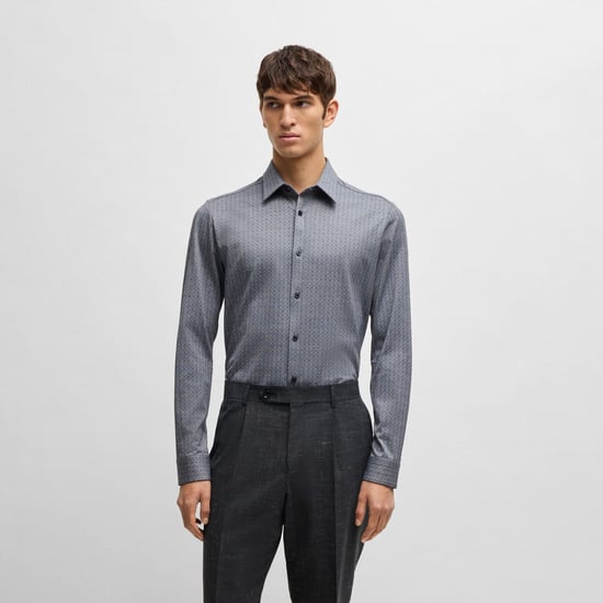 Men's Boss C-Roan-Kent-C1-243 Shirt in Dark Blue - Image 1