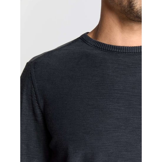 No Excess Pullover crewneck garment dyed + st black - Image 6