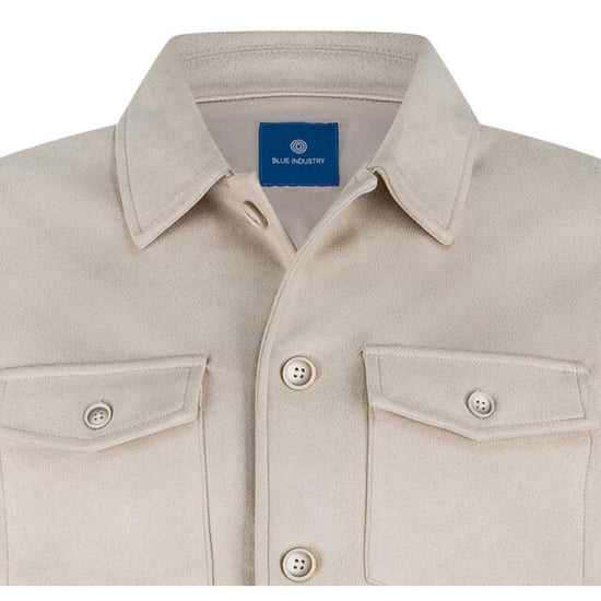 Blue Industry Het suède look overshirt | - Image 4