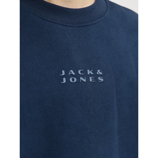 Jack & Jones Jcopoint sweat badge crew neck bf jnr navy - Image 2