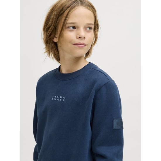 Jack & Jones Jcopoint sweat badge crew neck bf jnr navy - Image 4