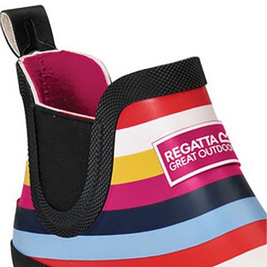 Regatta Great Outdoors Dam/Ladies Harper Low Cut Wellington-stövlar (Multicoloured Stripe) - Image 2