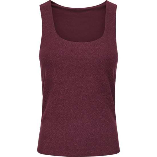 Only Onlea glitter s/l 2-ways top jrs noos chocolate tr - Image 2