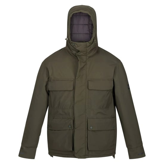 Regatta Mens Raylan Waterproof Jacket (Dark Khaki) - Image 1