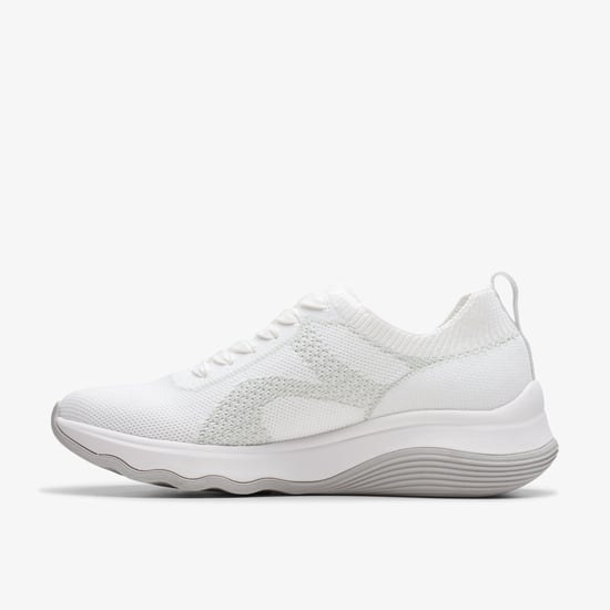 Circuit Tie White Knit Shoes - Image 2