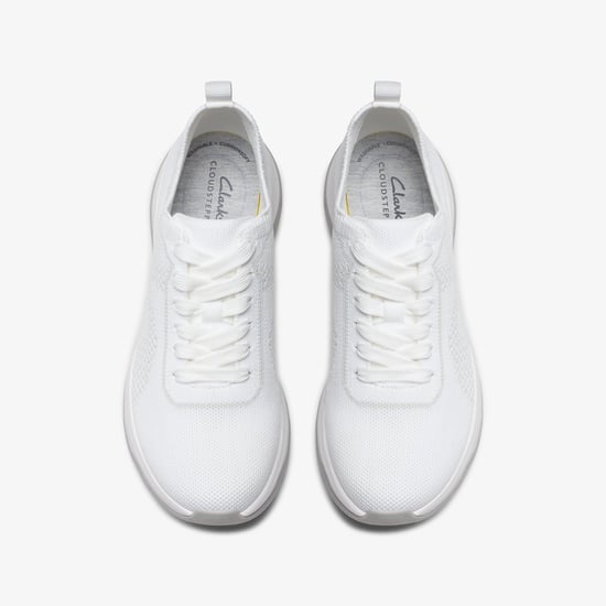 Circuit Tie White Knit Shoes - Image 6
