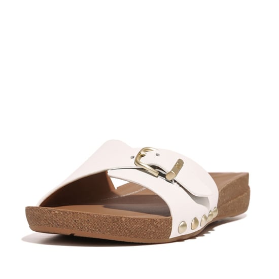 FitFlop Iqushion adjustable buckle leather slides - Image 4
