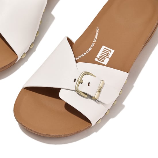 FitFlop Iqushion adjustable buckle leather slides - Image 5
