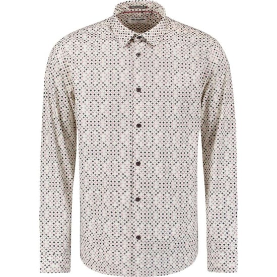 No Excess Shirt stretch allover printed mauve - Image 1