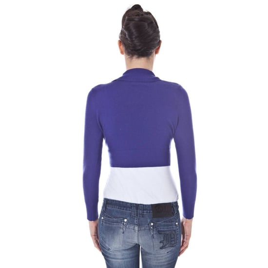 Cropped Knit Cardigan Long Sleeves Vneck - Image 2