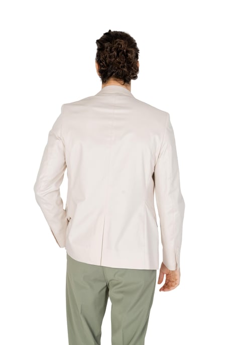 Beige Blazer Casual Stijl - Image 2