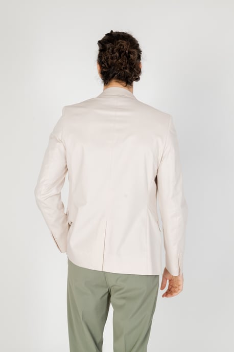 Beige Blazer Casual Stijl - Image 3