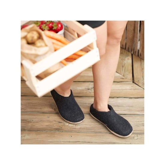 Glerups Slip-on leather sole b 02-charcoal - Image 6