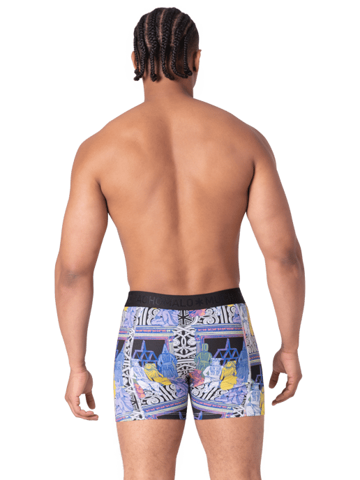 Muchachomalo Heren 2+2-pack boxershorts print/effen - Image 4