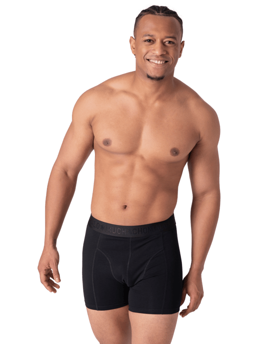 Muchachomalo Heren 2+2-pack boxershorts print/effen - Image 5