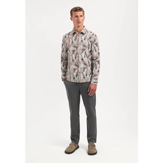 No Excess Heren overhemd 29430923 044 taupe - Image 6