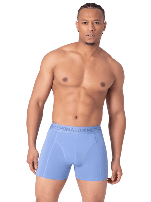 Muchachomalo Heren 2+2-pack boxershorts print/effen - Image 6