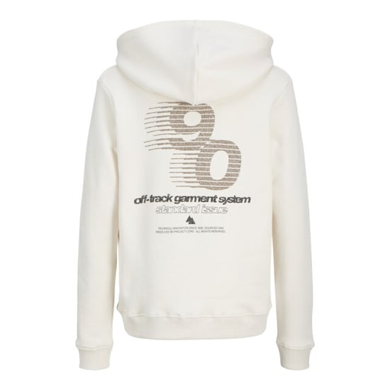 Jack & Jones Jcogrid sweat hood jnr ecru - Image 2