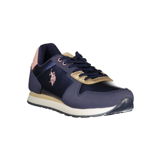 Lägsneakers Marinblå och Guld - Image 3