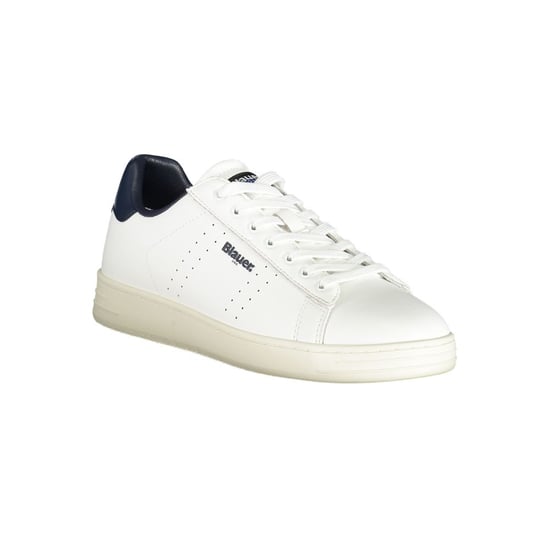 Blauer Witte Leren Heren Sneakers - Image 2