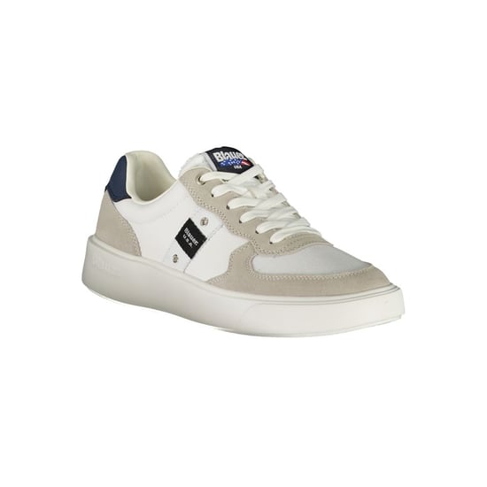 Blauer Witte Leren Heren Sneakers - Image 2