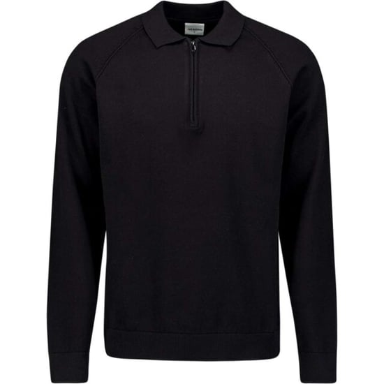 No Excess Pullover polo half zip solid black - Image 3