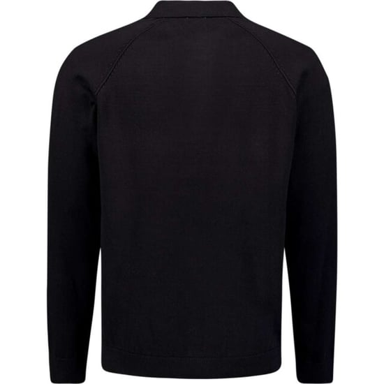 No Excess Pullover polo half zip solid black - Image 4