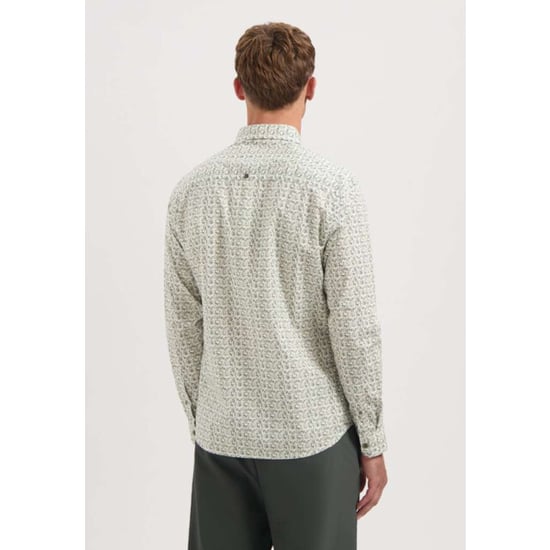 No Excess Shirt stretch allover printed dark green - Image 2