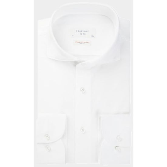 Profuomo Business hemd lange mouw japanese knit slim fit pp2hc10006/100 - Image 1